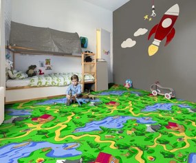Ideal Detský Metrážny koberec Aljaška 5228 - Kruh s obšitím cm