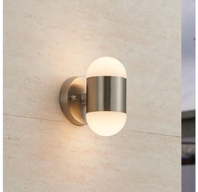 Eglo 75392 - LED vonkajšie nástenné svietidlo MEROLA 2xLED/3,7W/230V IP44, matný chróm