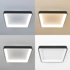 Brilagi - stmievateľné LED stropné svietidlo FALCON II LED/125W/230V 60x60 cm čierne s diaľkovým ovládaním
