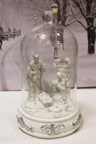Biely svietiaci betlehem 19cm