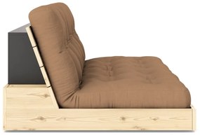 Hnedá rozkladacia pohovka 196 cm Base – Karup Design