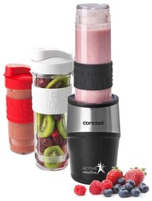 Concept SM3385 - Smoothie mixér s príslušenstvom ACTIVE SMOOTHIE 500W/230V čierna