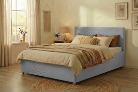 Postel VEGA 140x200 cm Svetlosivá Bez matraca