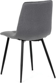 Jedálenská stolička zamatová, sivá DCL-X7015 GREY2