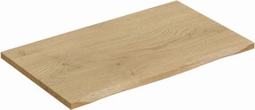 Závěsná skříňka Viola River s deskou a umyvadlem 80 cm dub cremona/zelená