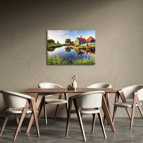 Obraz holandských mlynov (70x50 cm)