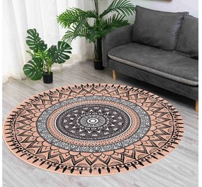 TZ Okrúhly vzorovaný koberec Aztek Rozmer: 160