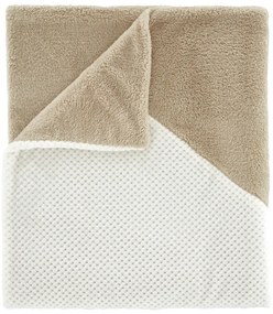 Hnedá/béžová deka z mikroplyšu 130x170 cm Cosy Larsson Geo – Catherine Lansfield