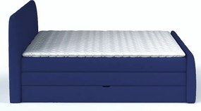 Posteľ boxspring Fresco 180x200 cm, modrá látka
