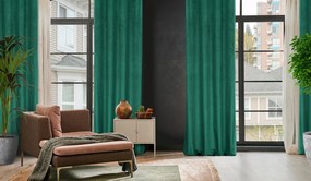 ZATEMŇOVACÍ ZÁVES NA KRÚŽKOCH LILI 140X250 CM ZELENÁ