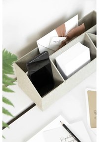 Kartónový organizér na písacie potreby Elisa Canvas Paper Laminate – Bigso