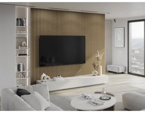 Mexen Lam-B, akustické stenové lamely 275 × 30 cm, HDF doska 4 mm, technická dyha, orech ľanový, S100-275307-3015-015