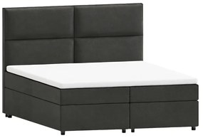 Tmavosivá boxspring posteľ s úložným priestorom 140x200 cm Rico – Ropez