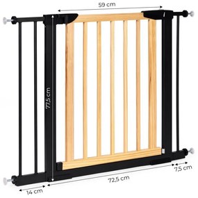 Ochranná zábrana na schody a vstupy – dostupná v rôznych veľkostiach Šírka: 74-80 cm | Výška: 77,5 cm