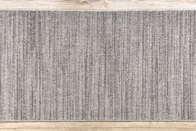 Behúň SIZAL FLOORLUX vzor 20389 strieborný / čierny