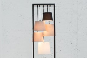 Stojacia lampa Levels 180cm čierna šedá
