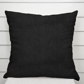 Biante Obliečka na vankúš/imitácia brúsenej kože Alcantara ALC-012 Čierna 40 x 40 cm