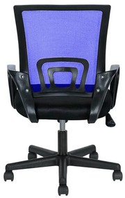 Kancelárska otočná stolička s podrúčkami v rôznych farbách- modrá