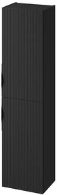 Cersanit Tirso, vysoká závesná skrinka 400x302x1600 mm, čierna matná, S1017-009