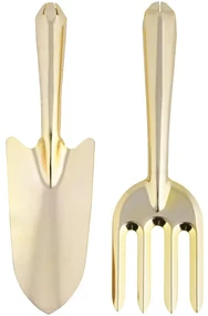 Esschert Design Záhradné náradie Golden, zlatá