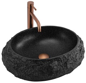 Rea Mika, umývadlo na dosku 480x380x155 mm, imitácia kameňa, REA-U4333