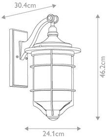 Elstead KL-ROYAL-MARINE2-M -Vonkajšie nástenné svietidlo ROYAL 1xE27/60W/230V IP44