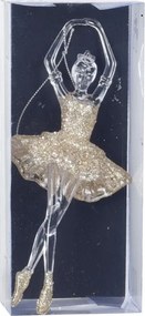 Baletka na stromček – zlatá 17 cm