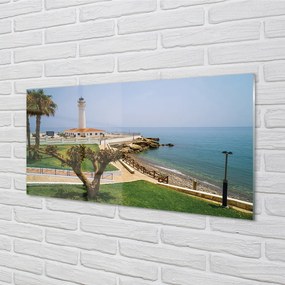 Nástenný panel  Španielsko pobreží maják 120x60 cm