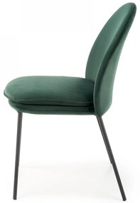 Dizajnová stolička Clorissa tmavozelená