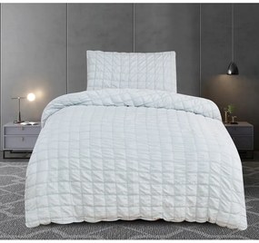 Svetlosivé krepové obliečky na jednolôžko 140x200 cm Naomi – My House