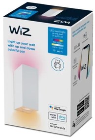 WiZ - LED RGBW Stmievateľné nástenné svietidlo UP&DOWN 2xGU10/4,7W/230V biela Wi-Fi