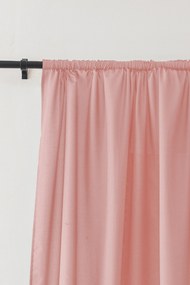 Záves OXFORD LIGHT 140x250 cm, ružový Zavesenie: Kovové krúžky