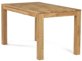 Autronic BONTEC Jedálenský stôl 140x80cm, masív, prírodný, DS-H140 DUB Farba: Prírodné