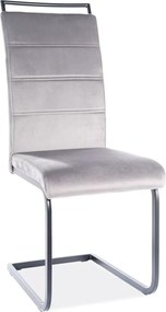 SI H-441 Sametová stolička sivý