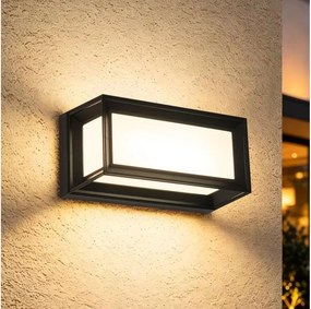 Brilagi - LED Vonkajšie nástenné svietidlo s pohybovým senzorom PARKER LED/12W/230V čierne IP44