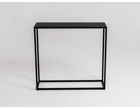 Čierny kovový konzolový stolík 100x30 cm Julita - CustomForm