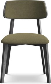 Zelená jedálenská stolička z masívneho dreva Niu – Makamii