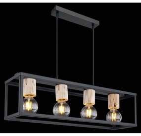 Globo 15476-4H - Luster na lanku HAGAR 4xE27/60W/230V