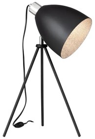 Eglo 79378 - Stolová lampa MAREPERLA 1xE27/60W/230V čierna