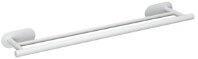 Biely samodržiaci držiak na uteráky z nehrdzavejúcej ocele Orea Duo – Wenko