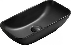 Mexen Klara, umývadlo na dosku 46x23 cm, čierna matná, 21564685