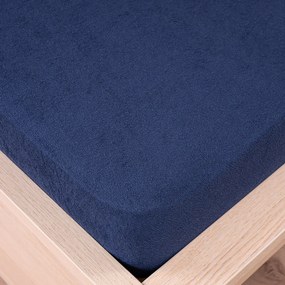 4Home Froté prestieradlo tmavomodrá, 180 x 200 cm