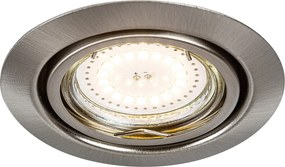 Rabalux LED zápustné bodové svietidlo Lite 3x3W | 240lm | 3000K - set 3 ks, saténový chróm, 1166