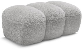 Svetlosivá podnožka z textílie buklé Hippolyte – Bobochic Paris