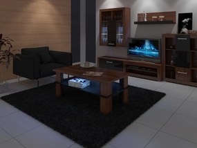 Konferenčný stolík Fernhill 2 (slivka + lesk čierny). Vlastná spoľahlivá doprava až k Vám domov. 780011