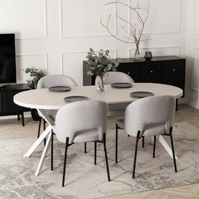 PROXIMA.store - Čalúnená glamour stolička BROS FARBA: čierna