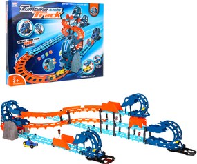 Ramiz Interaktívna pretekárska dráha s tunelom + obojstranné autíčko pre deti 3+ Zvuky Svetlá 80 el.