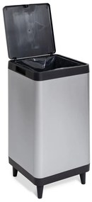 Dotykový plastový odpadkový kôš v striebornej farbe 80 l Berlino – DEA HOME