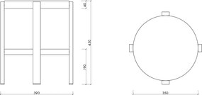 Čierna oceľová stolička Doon – noo.ma