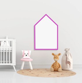 Toptabule.sk  Magnetická tabuľa Domček v drevenom ráme + 7 farieb rámu